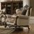Latisha Polyester Fabric/Wood Chair