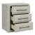 Modern Play 3-Drawer Nightstand w/Charging Station