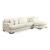 Zada 2-Piece Polyester L-Shaped Sectional Sofa w/Right Arm Chaise Facing