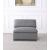 Serene Linen Fabric Deluxe Comfort Armless Chair