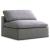 Serene Linen Fabric Deluxe Comfort Armless Chair