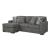 Gardiner Polyester L-Shaped Sectional Sofa w/Left Arm Chaise Facing