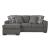 Gardiner Polyester L-Shaped Sectional Sofa w/Left Arm Chaise Facing