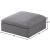 Serene Linen Fabric Deluxe Comfort Ottoman