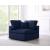 Serene Linen Fabric Deluxe Comfort Corner Chair