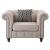 Aurelia Fabric Linen Tufted Chair