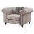 Aurelia Fabric Linen Tufted Chair