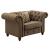 Aurelia Fabric Linen Tufted Chair