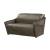 Winchester Distress Top Grain Leather/Aluminum Loveseat