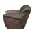 Winchester Distress Top Grain Leather/Aluminum Loveseat