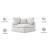 Serene Linen Fabric Deluxe Comfort Corner Chair