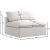 Serene Linen Fabric Deluxe Comfort Armless Chair