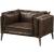 Porchester Distress Top Grain Leather Living Room Set