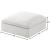 Serene Linen Fabric Deluxe Comfort Ottoman