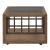 Bayhill Trellis Glass & Wood Cocktail Table | Honey Brown