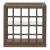 Bayhill Trellis Glass & Wood Cocktail Table | Honey Brown