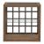 Bayhill Trellis Glass & Wood Cocktail Table | Honey Brown