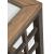 Bayhill Trellis Glass & Wood Cocktail Table | Honey Brown