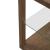Bayhill Trellis Glass & Wood Cocktail Table | Honey Brown