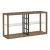 Bayhill Trellis Glass & Wood Cocktail Table | Honey Brown