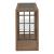 Bayhill Trellis Glass & Wood Cocktail Table | Honey Brown