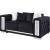 Trislar Velvet Tufted Loveseat w/Mirror Inserts