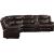 Tavin Leather-Aire Dual Recline L-Shaped Sectional Sofa