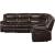 Tavin Leather-Aire Dual Recline L-Shaped Sectional Sofa