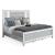 SM Calipso Wood/Velvet Padding Bedroom Set w/Led