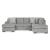 Casselbury 2-Piece Polyester U-Shaped Sectional Sofa w/Right Arm Chaise Facing