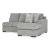 Casselbury 2-Piece Polyester U-Shaped Sectional Sofa w/Left Arm Chaise Facing