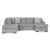 Casselbury 2-Piece Polyester U-Shaped Sectional Sofa w/Left Arm Chaise Facing
