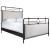 Low Tide Fabric/Metal Panel Bed, Queen Size