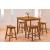 Saddleback Transitional Counter Dining Room Set