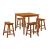 Saddleback Transitional Counter Dining Room Set