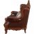 Eustoma Top Grain Leather/Wood Tufted Living Room Set
