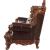 Forsythia Leather/Wood Living Room Set