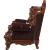 Forsythia Leather/Wood Living Room Set