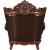 Forsythia Leather/Wood Living Room Set