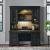 Meritage Wood 7-Drawer Credenza & 2-Door Hutch w/LED Lighting