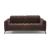 Portento Fabric/Leather Loveseat