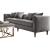 Sidonia Velvet Fabric Sofa
