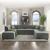 Bois Velvet U-Shaped Modular Sectional Sofa