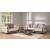 SM Breda Fabric Convertible Living Room Set with Wood Trim