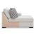 Koralynn Fabric U-Shaped 3-Piece Sectional Sofa w/Right Chaise
