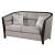 Zemocryss Fabric/Wood Loveseat w/Pillows