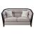 Zemocryss Fabric/Wood Loveseat w/Pillows