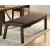 Compson Transitional Fabric/Wood Bench