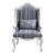 Ciddrenar Linen Fabric/Wood Chair w/Pillow