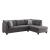 Laurissa Fabric Sectional Sofa w/Right Chaise & Ottoman
